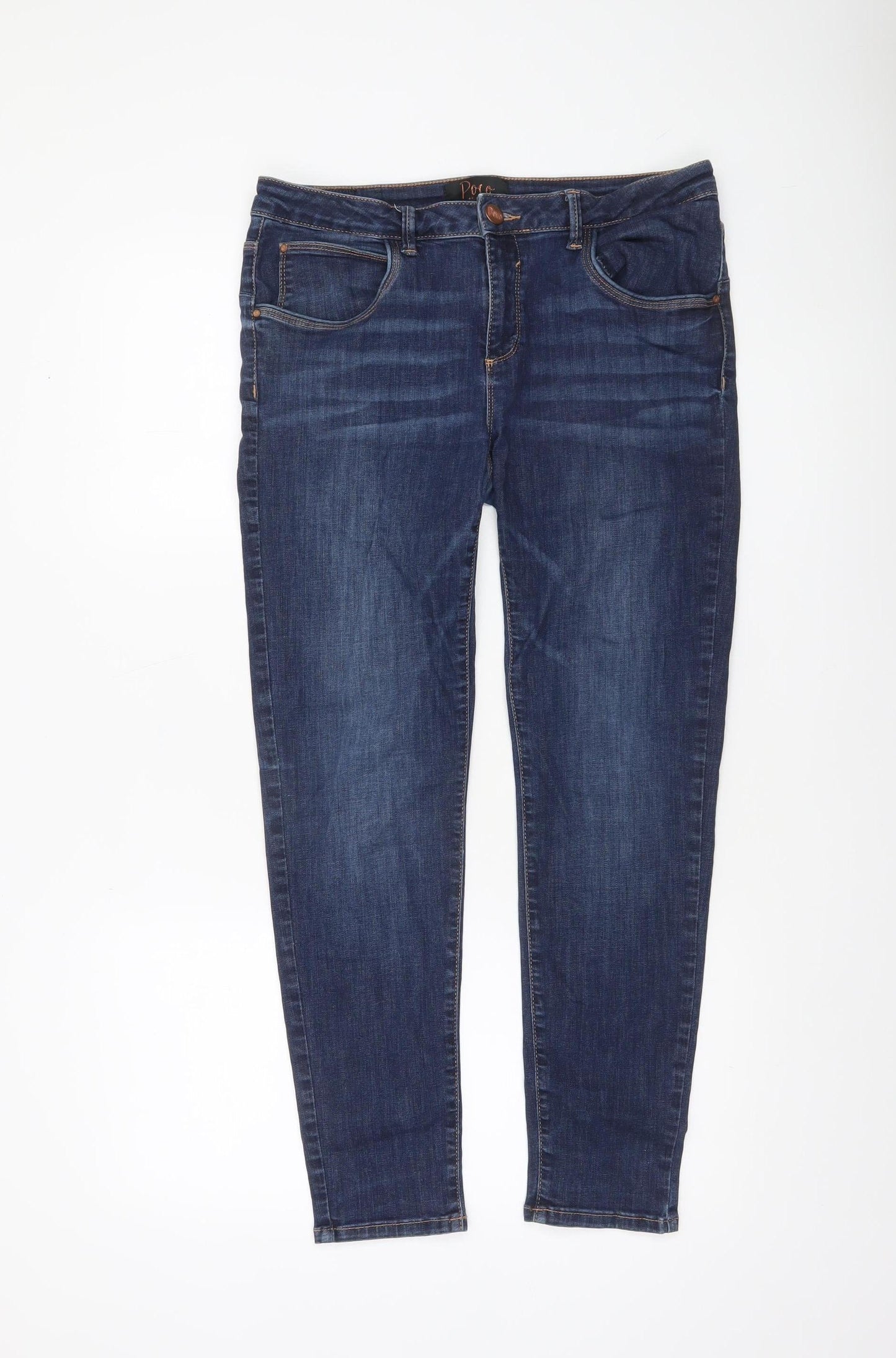 Womens UK Size 14 Slim Poco by Pippa Slim Fit Skinny Blue Jeans