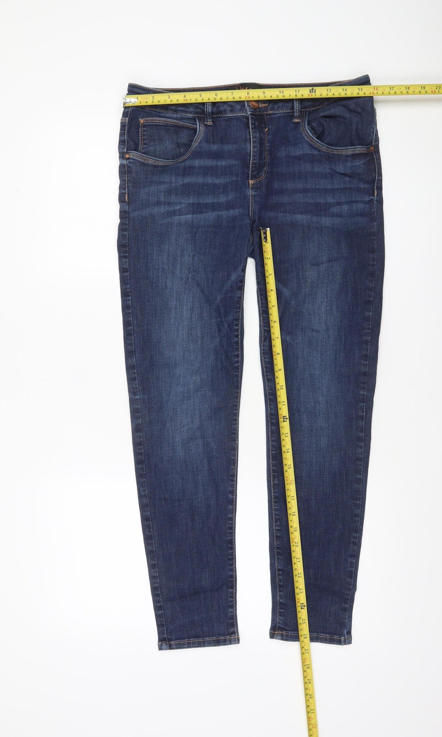 Womens UK Size 14 Slim Poco by Pippa Slim Fit Skinny Blue Jeans