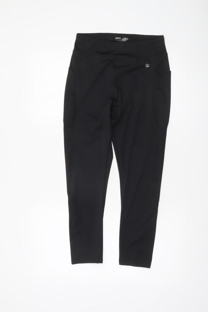 Dunnes Stores Womens Black M Leggings with Pockets Activewear