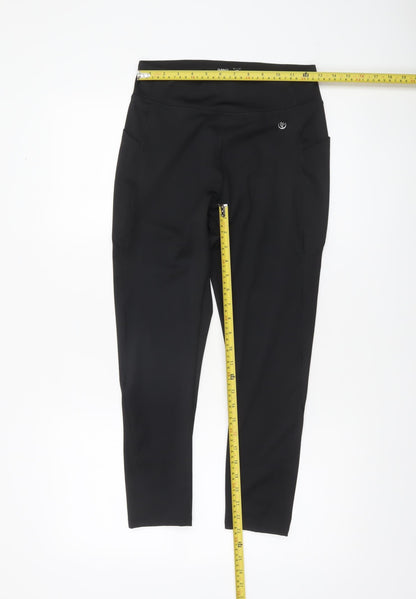 Dunnes Stores Womens Black M Leggings with Pockets Activewear