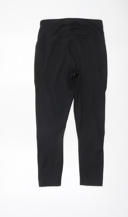 Dunnes Stores Womens Black M Leggings with Pockets Activewear