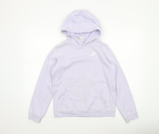 Girls UK Size 13-14 Years Nike Purple Pullover Hoodie