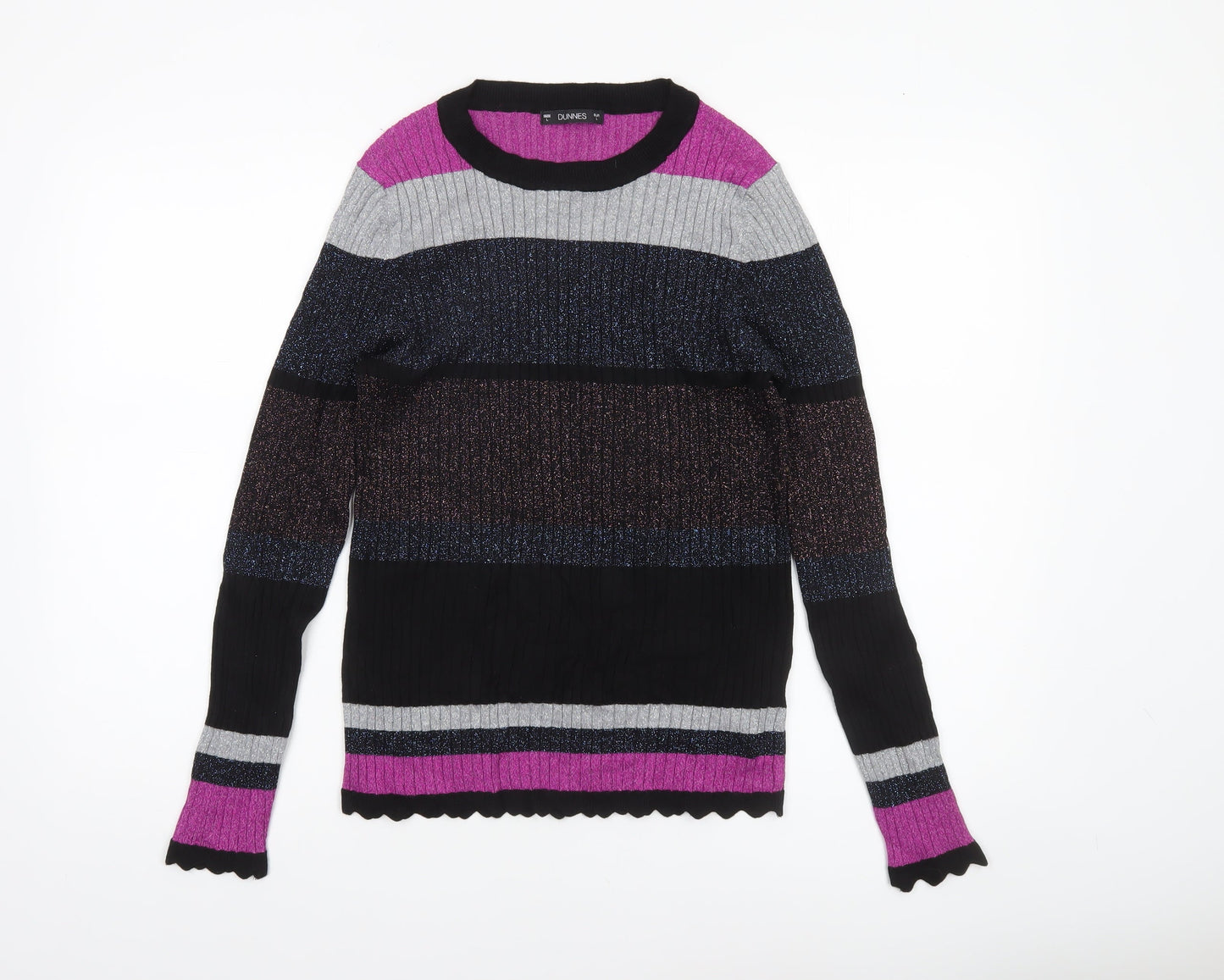 Womens UK Size L Dunnes Multicoloured Pullover Jumper