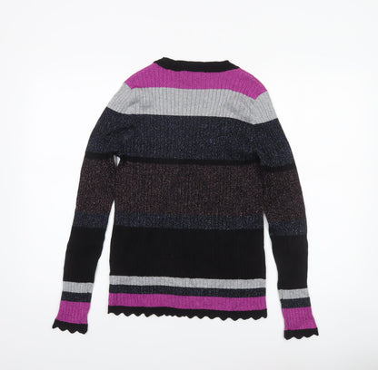 Womens UK Size L Dunnes Multicoloured Pullover Jumper