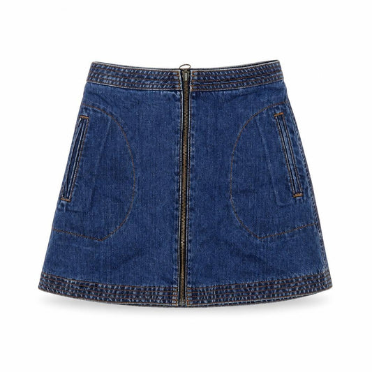 Womens UK Size XS Cooperative A-Line Denim Skirt