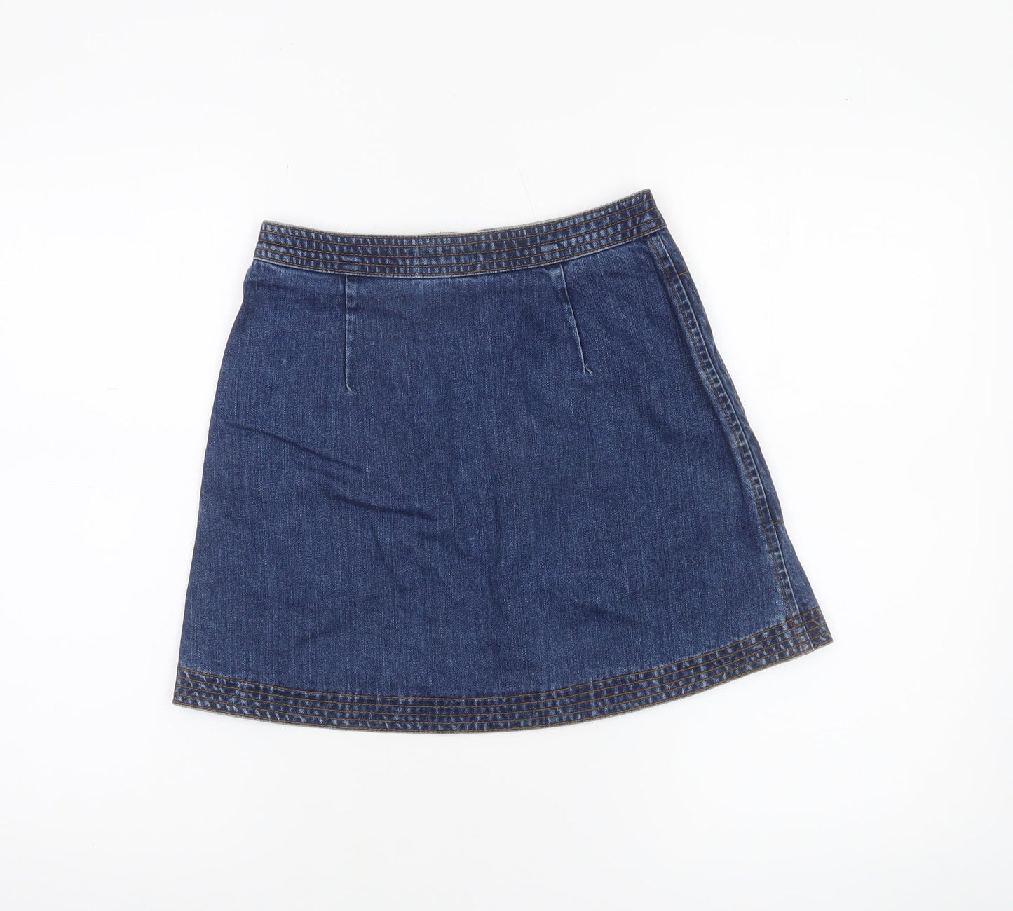 Womens UK Size XS Cooperative A-Line Denim Skirt