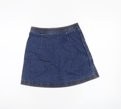 Womens UK Size XS Cooperative A-Line Denim Skirt