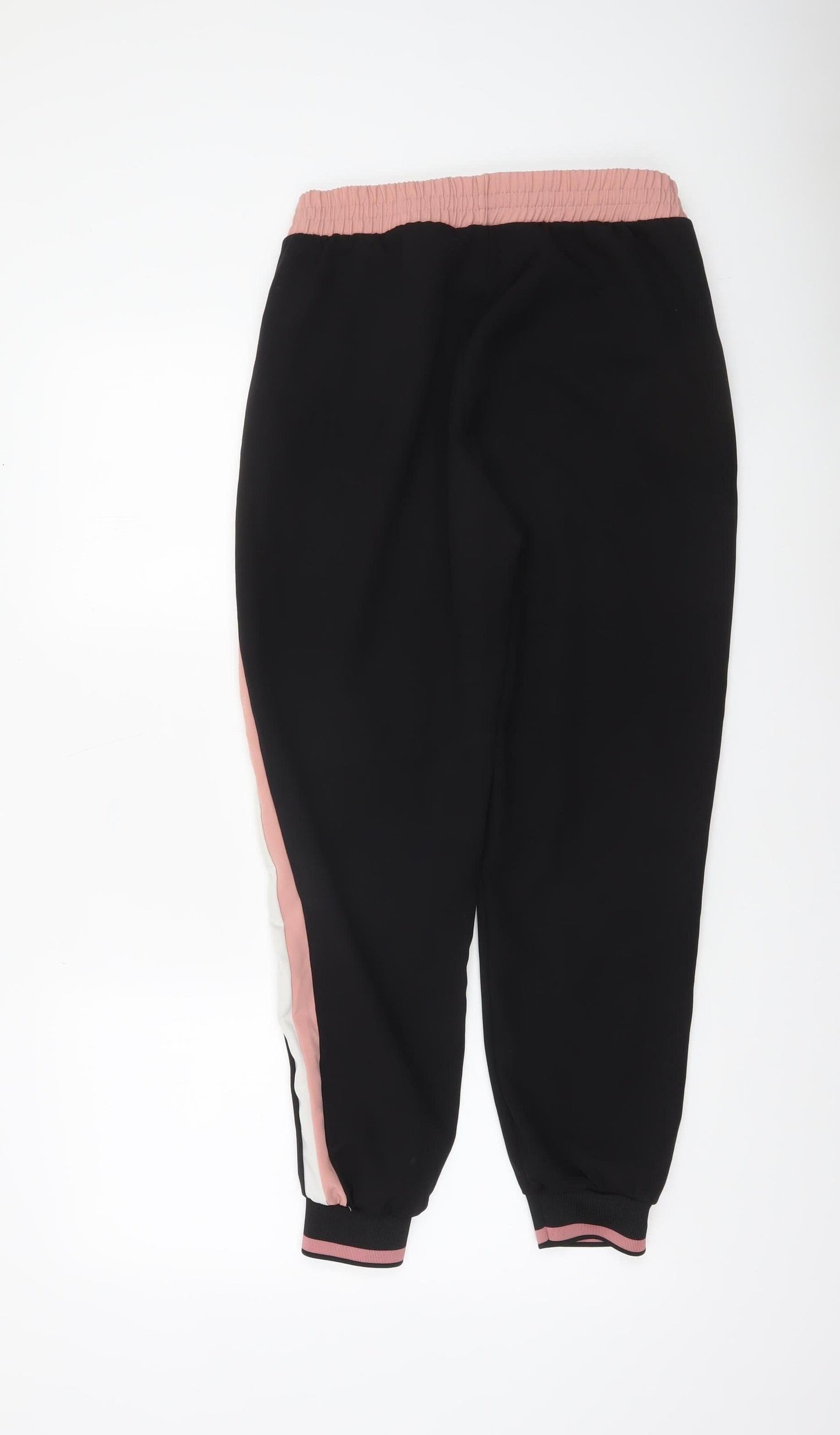 Womens UK Size 12 Zara Regular Fit Jogger Black Trousers