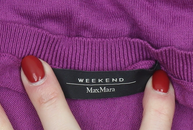 Womens UK Size M MaxMara Purple Pullover Jumper