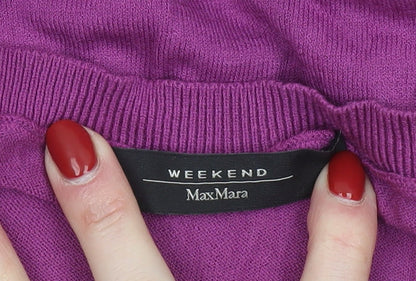 Womens UK Size M MaxMara Purple Pullover Jumper