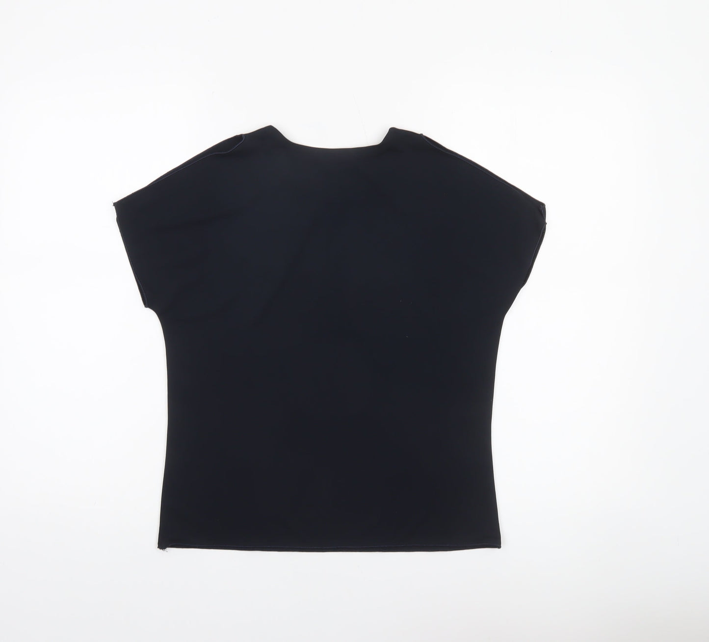 Womens UK Size M Kenneth Cole Black Basic T-Shirt