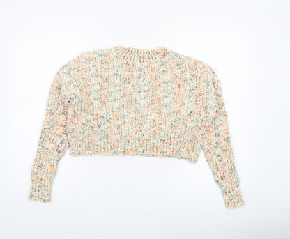 Womens UK Size S QED London Multicoloured Pullover Jumper