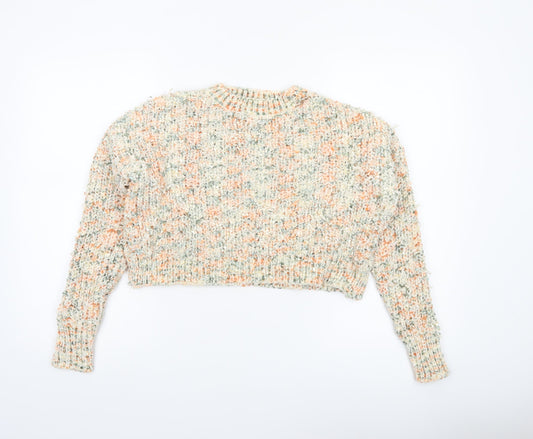 Womens UK Size S QED London Multicoloured Pullover Jumper