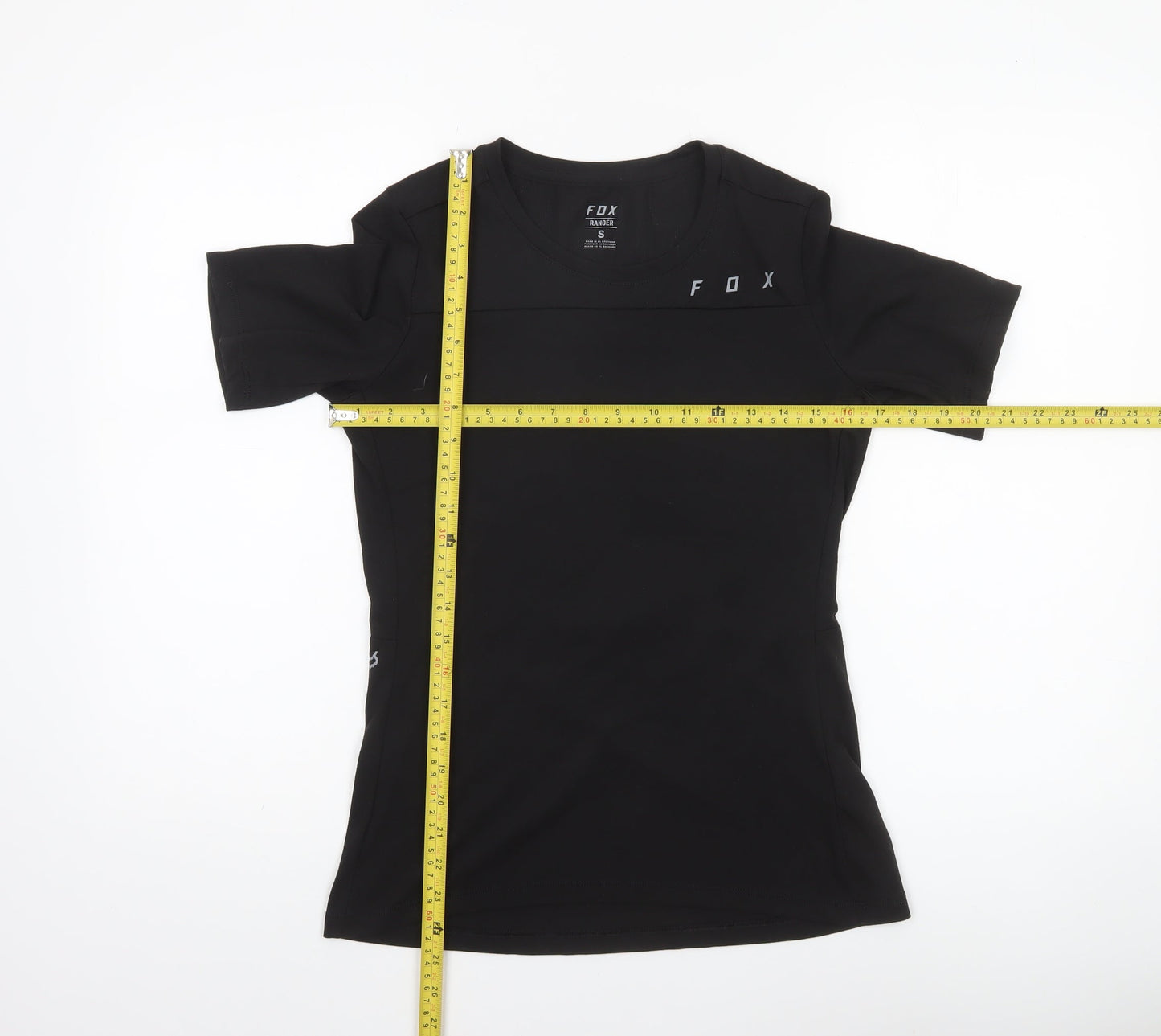 Womens UK Size S Fox Black CyclingGym & TrainingRunning & Jogging T-Shirt