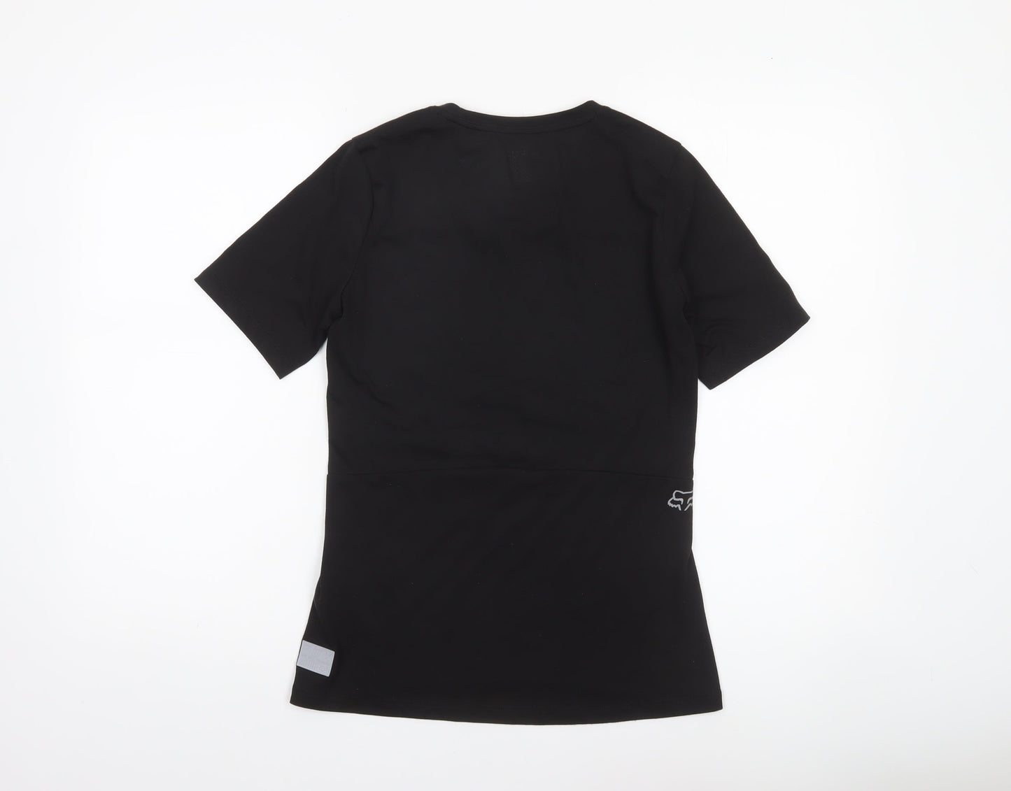 Womens UK Size S Fox Black CyclingGym & TrainingRunning & Jogging T-Shirt