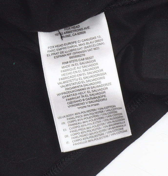 Womens UK Size S Fox Black CyclingGym & TrainingRunning & Jogging T-Shirt