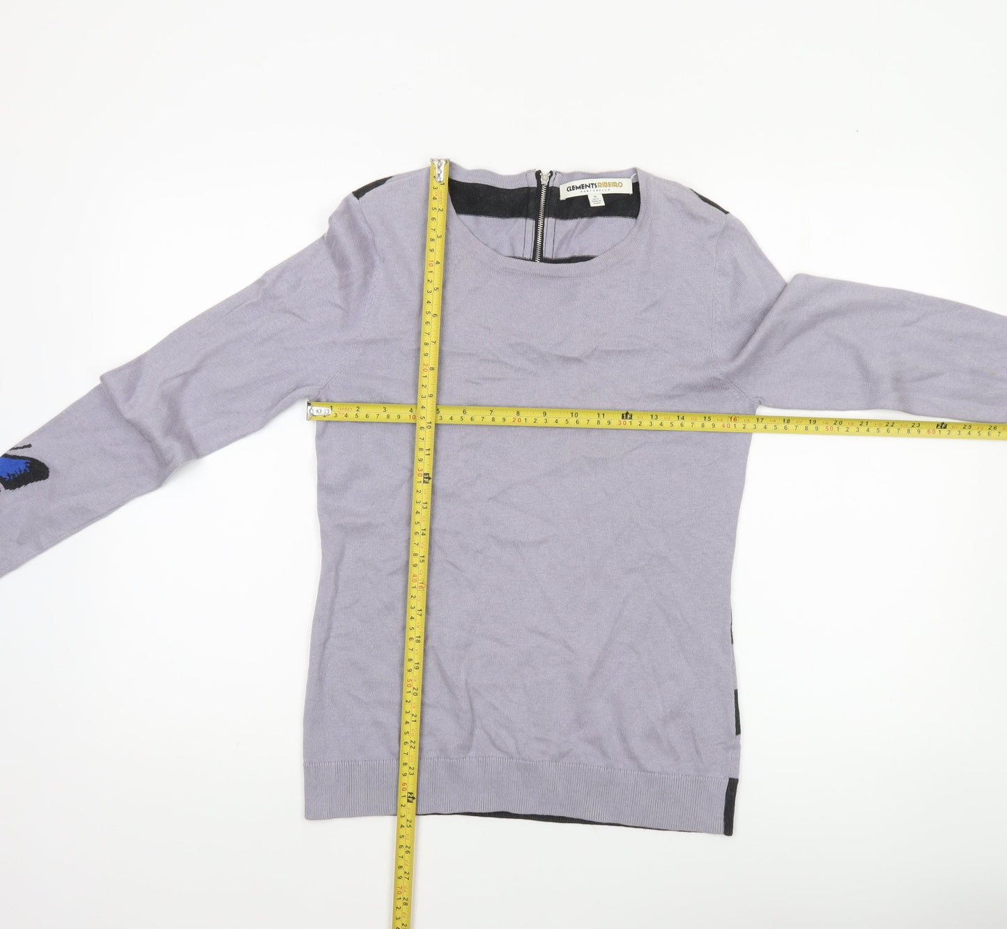Womens UK Size 12 Clements Ribeiro Purple Pullover Jumper
