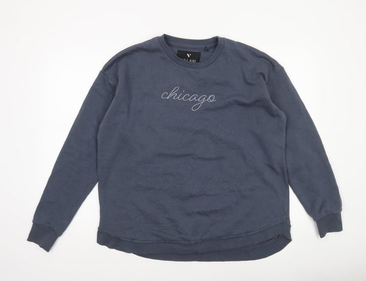 Womens UK Size S Valani Blue Pullover Sweatshirt