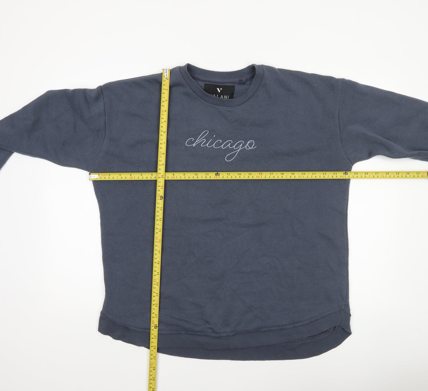 Womens UK Size S Valani Blue Pullover Sweatshirt