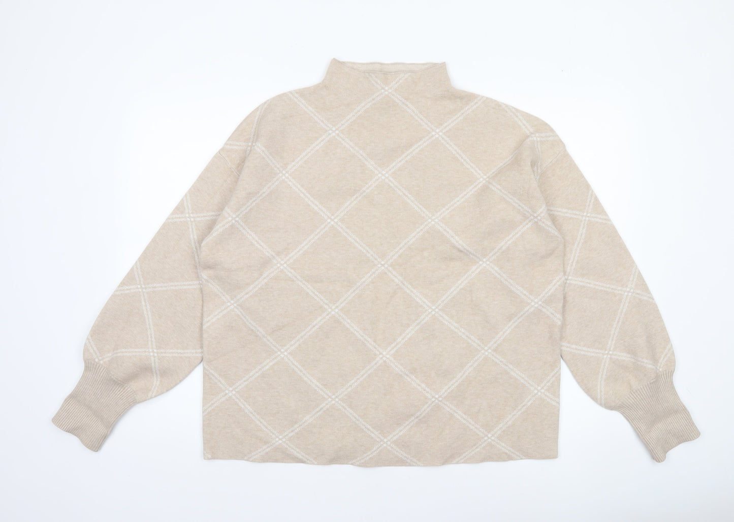 Womens UK Size XL Tahari Beige Pullover Jumper