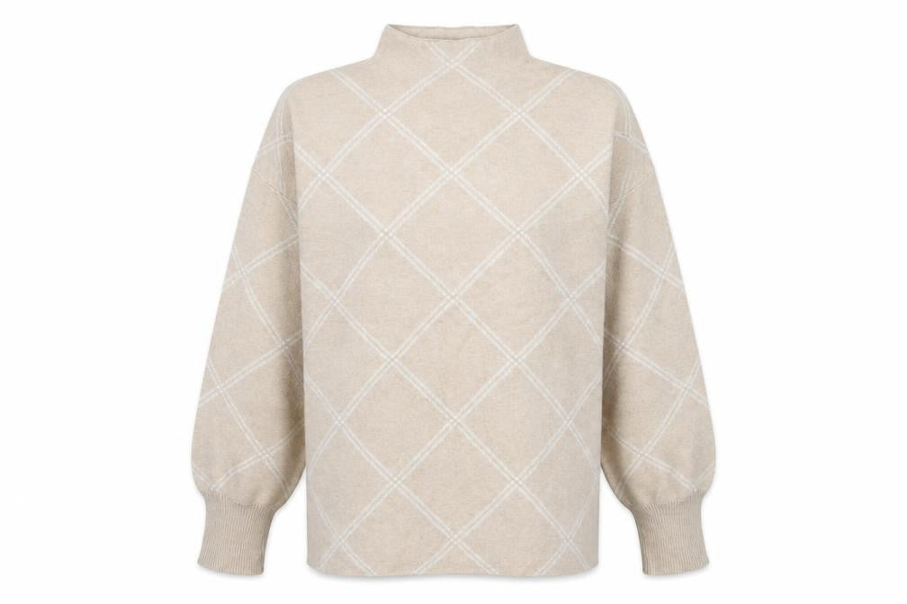 Womens UK Size XL Tahari Beige Pullover Jumper
