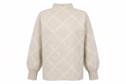 Womens UK Size XL Tahari Beige Pullover Jumper