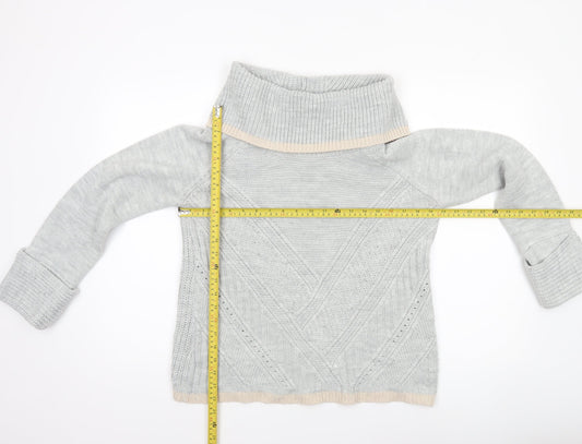 Womens UK Size M Oasis Grey Pullover Jumper