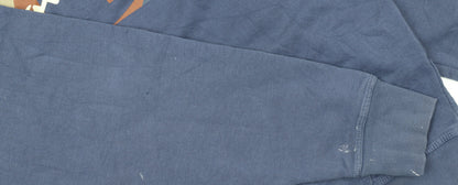 Mens UK Size L Champion Blue Pullover Hoodie