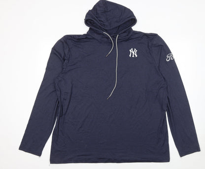 Womens UK Size XL New York Yankees Blue Pullover Hoodie