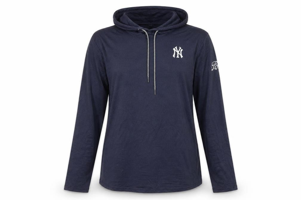 Womens UK Size XL New York Yankees Blue Pullover Hoodie