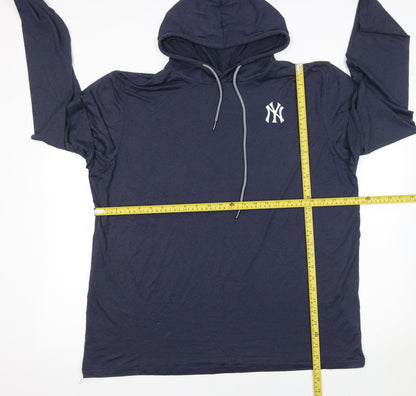Womens UK Size XL New York Yankees Blue Pullover Hoodie