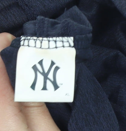 Womens UK Size XL New York Yankees Blue Pullover Hoodie