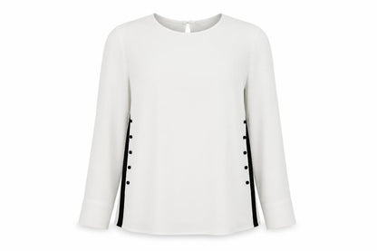 Womens UK Size XS Zara Basic White Basic Blouse