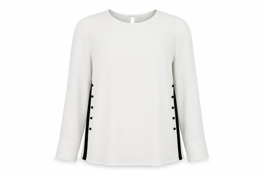 Womens UK Size XS Zara Basic White Basic Blouse