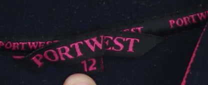 Womens UK Size 12 Portwest Black Basic Jacket