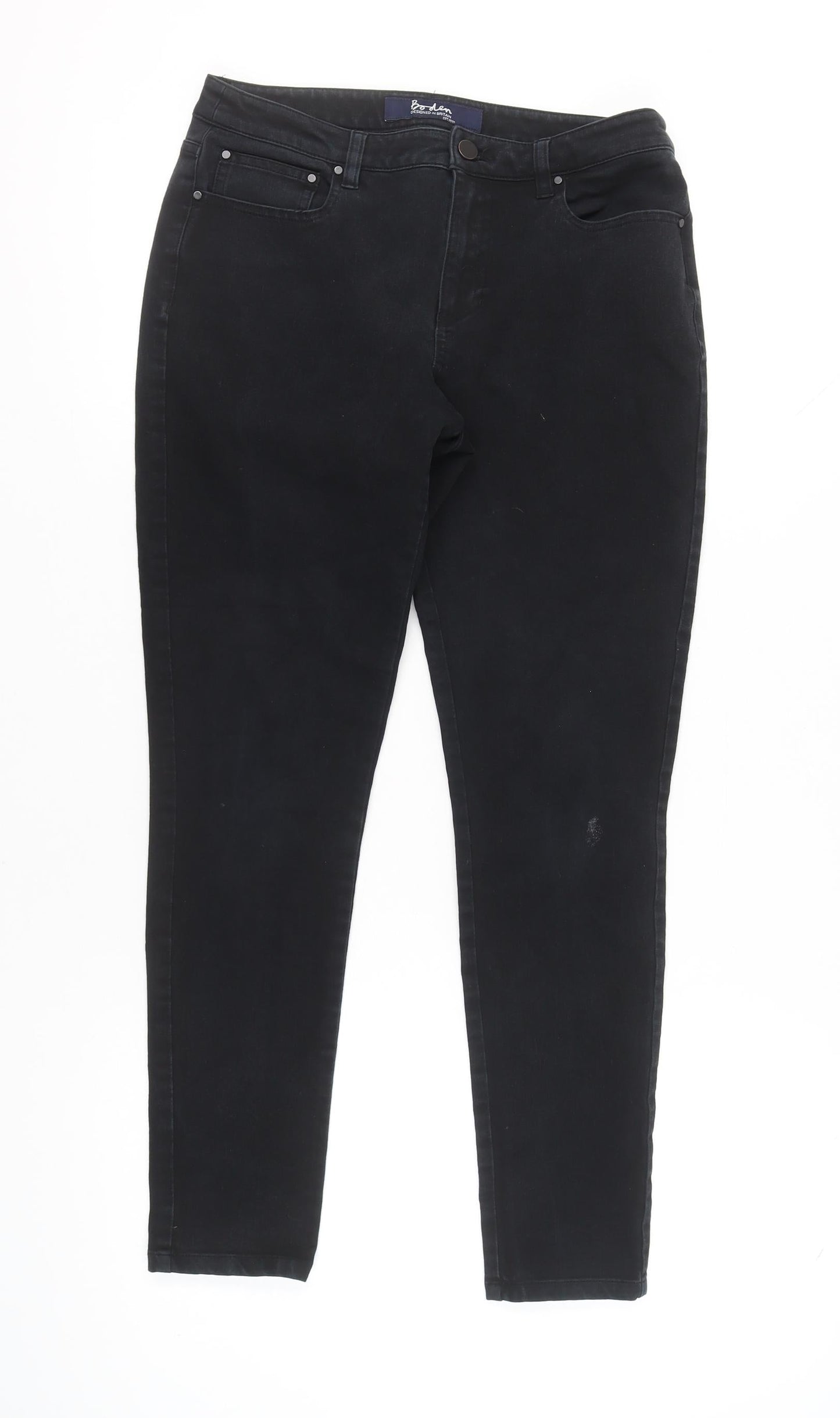 Womens UK Size 10 Boden Slim Fit Skinny Black Jeans