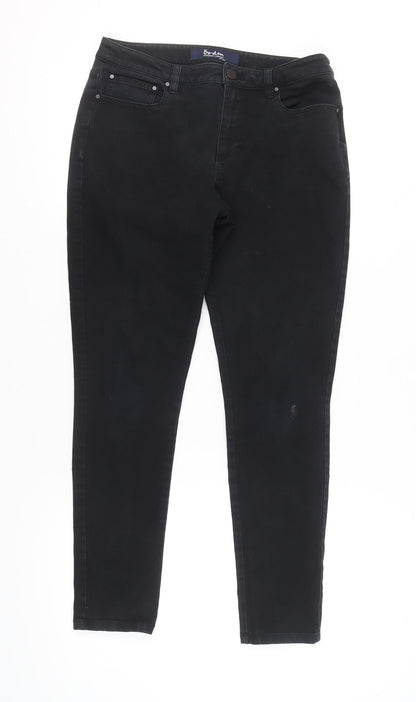 Womens UK Size 10 Boden Slim Fit Skinny Black Jeans