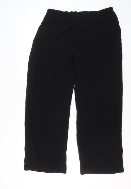 Womens UK Size 16 Windsmoor Regular Fit Dress Pants Black Trousers