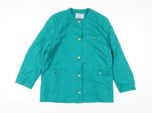 Womens UK Size 18 Avoca Green Basic Jacket