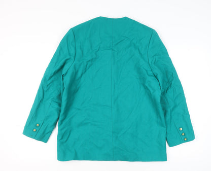 Womens UK Size 18 Avoca Green Basic Jacket