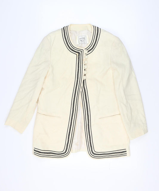 Womens UK Size 14 WEILL Regular Ivory Blazer