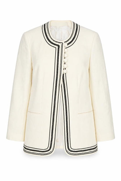 Womens UK Size 14 WEILL Regular Ivory Blazer