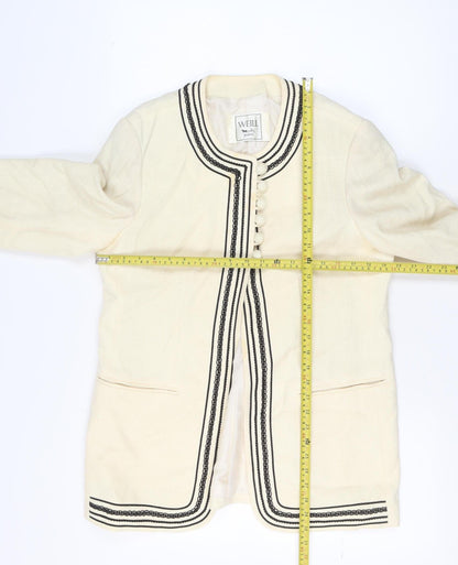Womens UK Size 14 WEILL Regular Ivory Blazer