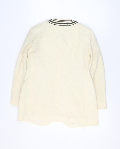 Womens UK Size 14 WEILL Regular Ivory Blazer
