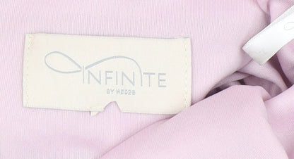 Infinite by Wed2B Women’s Pink Long Ball Gown Chiffon Dress 8-10