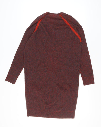 Womens UK Size M NICOLE FARHI Red Tunic Jumper