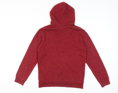 Mens UK Size S Champion Red Pullover Hoodie