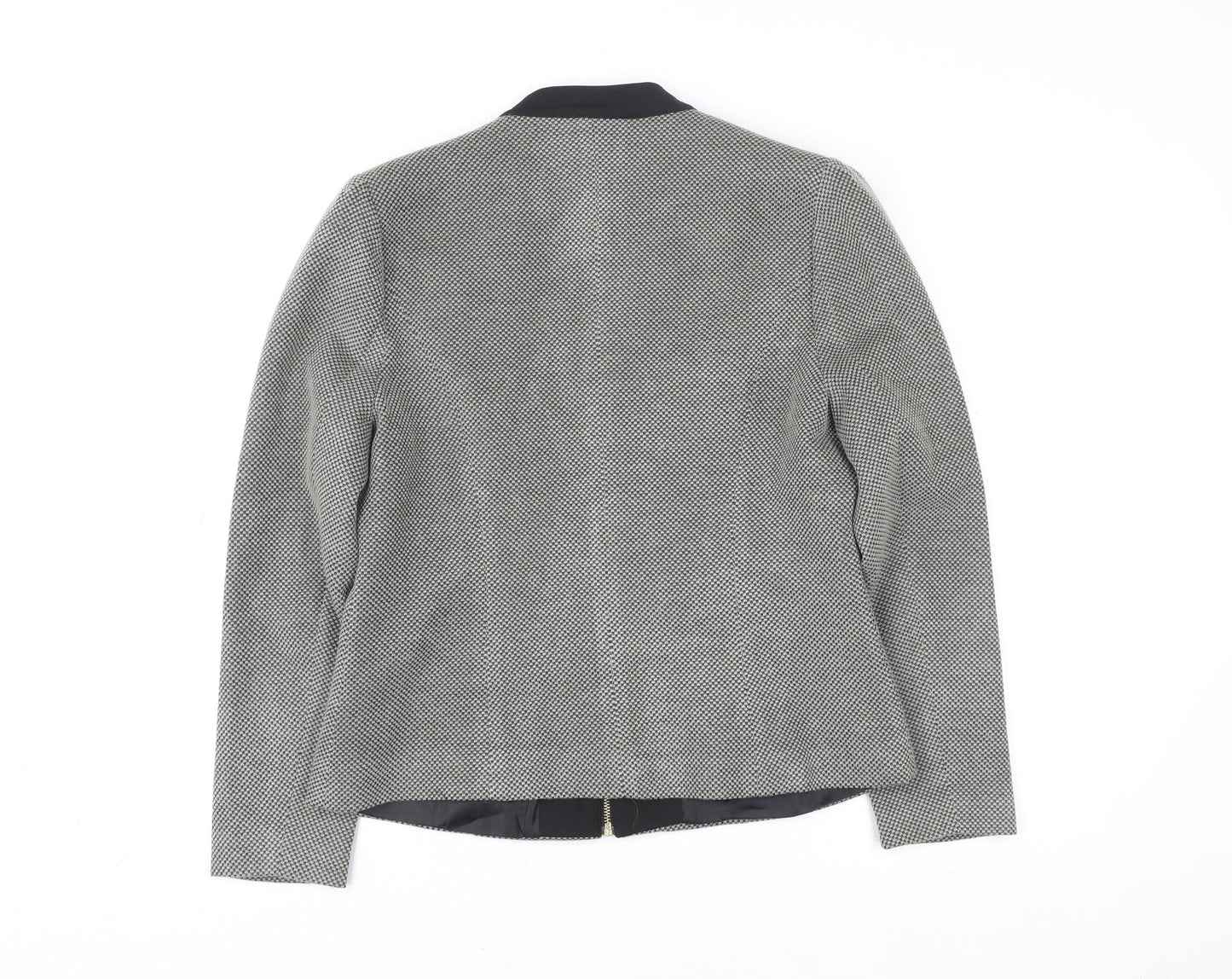 Womens UK Size 16 Chianti Grey Bomber Jacket