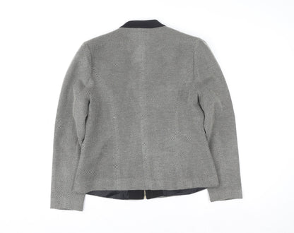 Womens UK Size 16 Chianti Grey Bomber Jacket