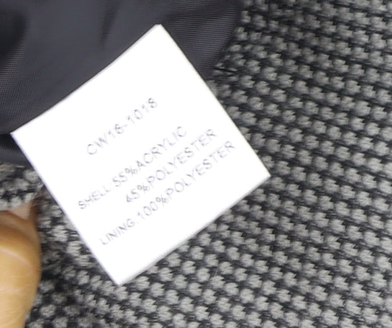 Womens UK Size 16 Chianti Grey Bomber Jacket